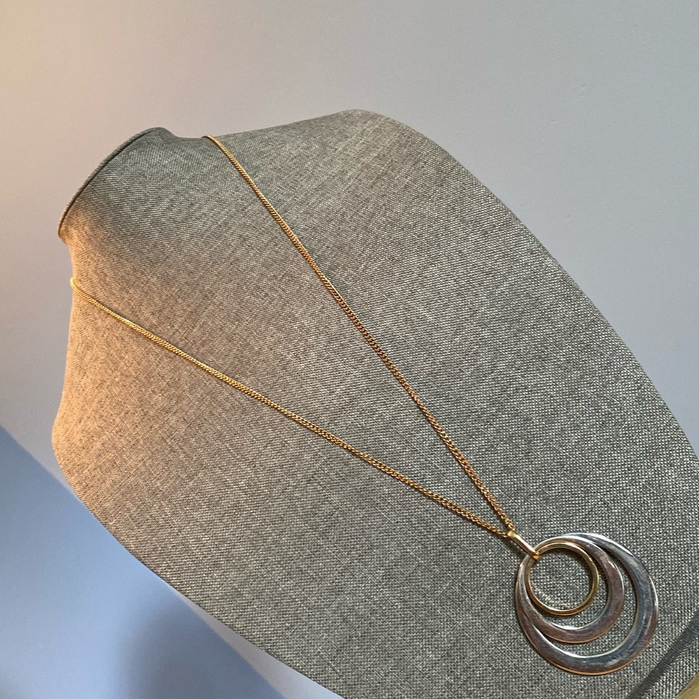 Two-tone Silver/Gold Statement Necklace